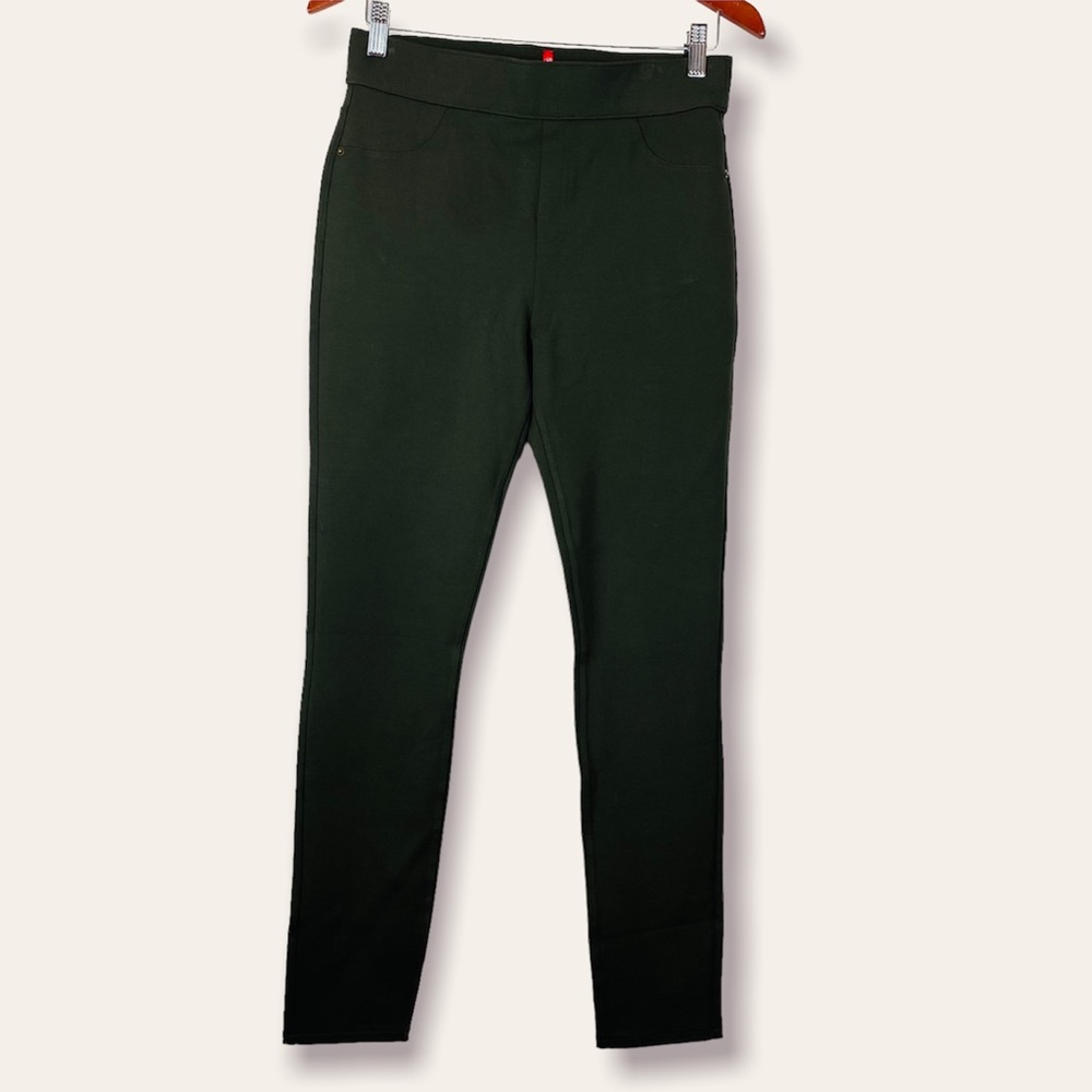 SPANX Perfect Pant Ankle-Length Leggings Medium Tall in Forest Green
